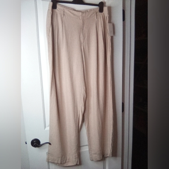 Women's Linen Essential Trouser-A New Day-Tan - Picture 13 of 15